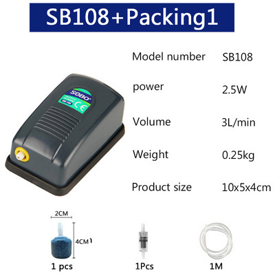 Akvaariumi õhupumba õhukompressor akvaariumi jaoks vaikne õhu juhtimine Akvaariumi kalade tarvikud Kahe-/ühekordne väljalaskeava