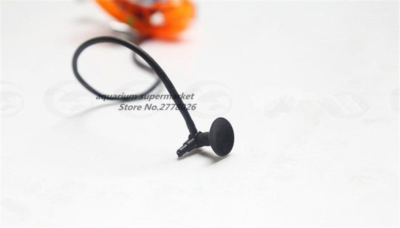 HONGYI 1 bucată plastic rezervor de pește ornament decor acvariu peisaj OZN figurină de acțiune conexiune pompă de oxigen portocaliu/verde