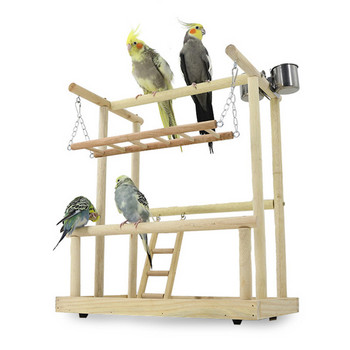 Bird Perch Stand Toys Parrots Playstand Exercise Play Gym Feeder Exercise Activity Center For Bird Toy Parrot Conure Cockatiel