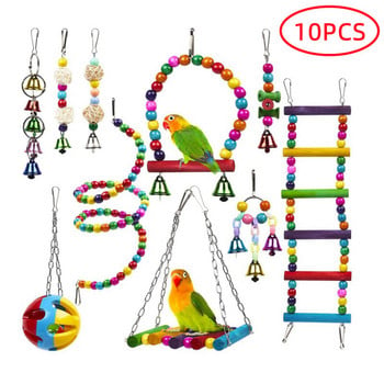 Bird Perch Stand Toys Parrots Playstand Exercise Play Gym Feeder Exercise Activity Center For Bird Toy Parrot Conure Cockatiel