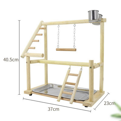 Bird Perch Stand Toys Parrots Playstand Exercise Play Gym Feeder Exercise Activity Center For Bird Toy Parrot Conure Cockatiel