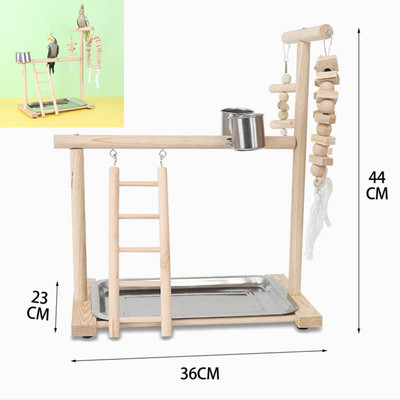 Bird Perch Stand Toys Parrots Playstand Exercise Play Gym Feeder Exercise Activity Center For Bird Toy Parrot Conure Cockatiel