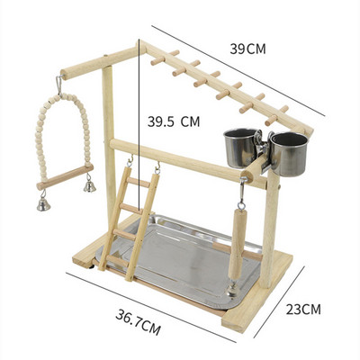 Bird Perch Stand Toys Parrots Playstand Exercise Play Gym Feeder Exercise Activity Center For Bird Toy Parrot Conure Cockatiel