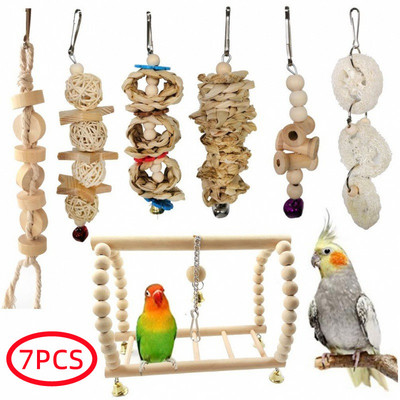 Bird Perch Stand Toys Parrots Playstand Exercise Play Gym Feeder Exercise Activity Center For Bird Toy Parrot Conure Cockatiel