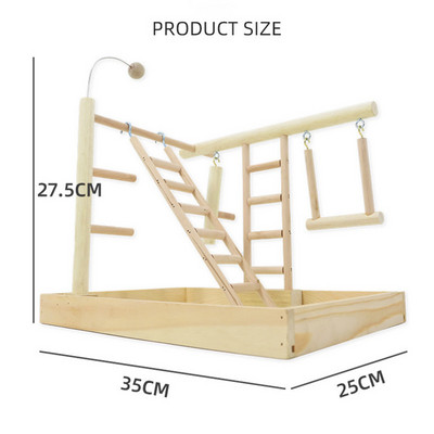 Bird Perch Stand Toys Parrots Playstand Exercise Play Gym Feeder Exercise Activity Center For Bird Toy Parrot Conure Cockatiel