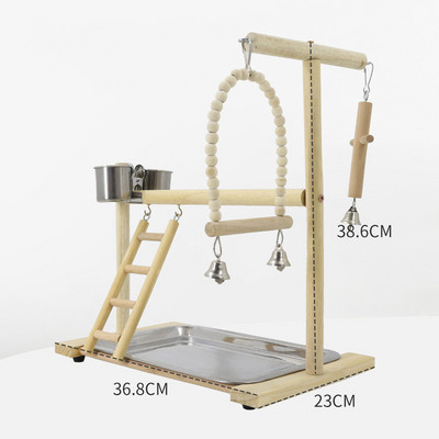 Bird Perch Stand Toys Parrots Playstand Exercise Play Gym Feeder Exercise Activity Center For Bird Toy Parrot Conure Cockatiel