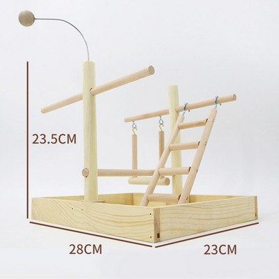 Bird Perch Stand Toys Parrots Playstand Exercise Play Gym Feeder Exercise Activity Center For Bird Toy Parrot Conure Cockatiel