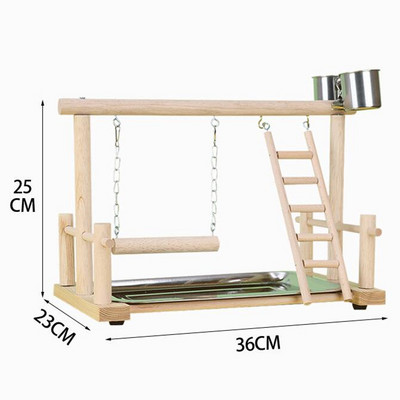 Bird Perch Stand Toys Parrots Playstand Exercise Play Gym Feeder Exercise Activity Center For Bird Toy Parrot Conure Cockatiel