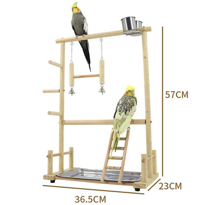Bird Perch Stand Toys Parrots Playstand Exercise Play Gym Feeder Exercise Activity Center For Bird Toy Parrot Conure Cockatiel