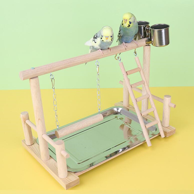Bird Perch Stand Toys Parrots Playstand Exercise Play Gym Feeder Exercise Activity Center For Bird Toy Parrot Conure Cockatiel