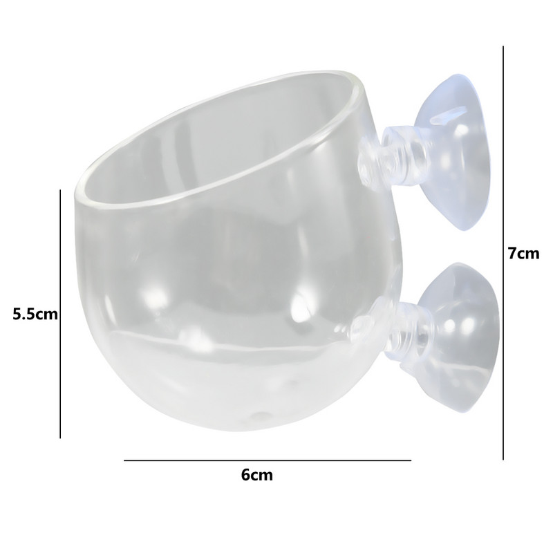 Decorare acvariu rezervor de pește Mini oală de sticlă Polka apă în ghiveci plantare cupa cilindră Decorarea rezervorului de pește de acvariu