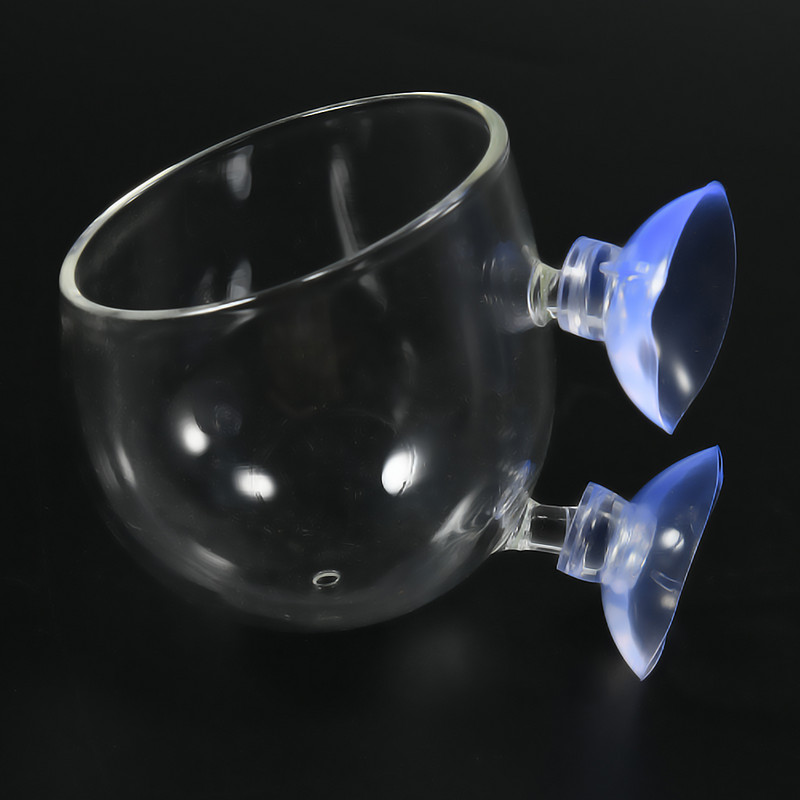 Decorare acvariu rezervor de pește Mini oală de sticlă Polka apă în ghiveci plantare cupa cilindră Decorarea rezervorului de pește de acvariu