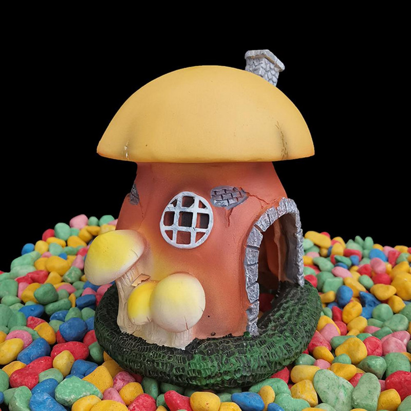 Kalapaak Mushroom House Model High Simulation Kala Peidiku Vaigu Seene Varjupaiga Maja Akvaariumi ornament roomajatele