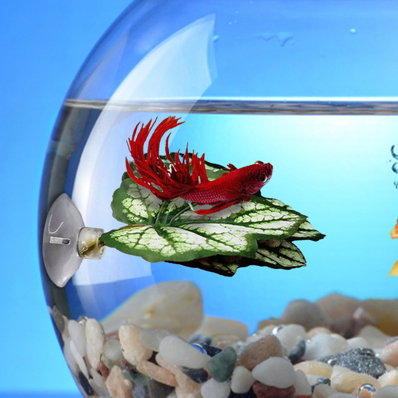 Betta Fish Leaf Pad Φυτά ενυδρείου Betta Fish Leaf Pad αιώρα προσομοίωσης βιότοπων για Betta Ελαφρύ και ρεαλιστικό ξεκούραση