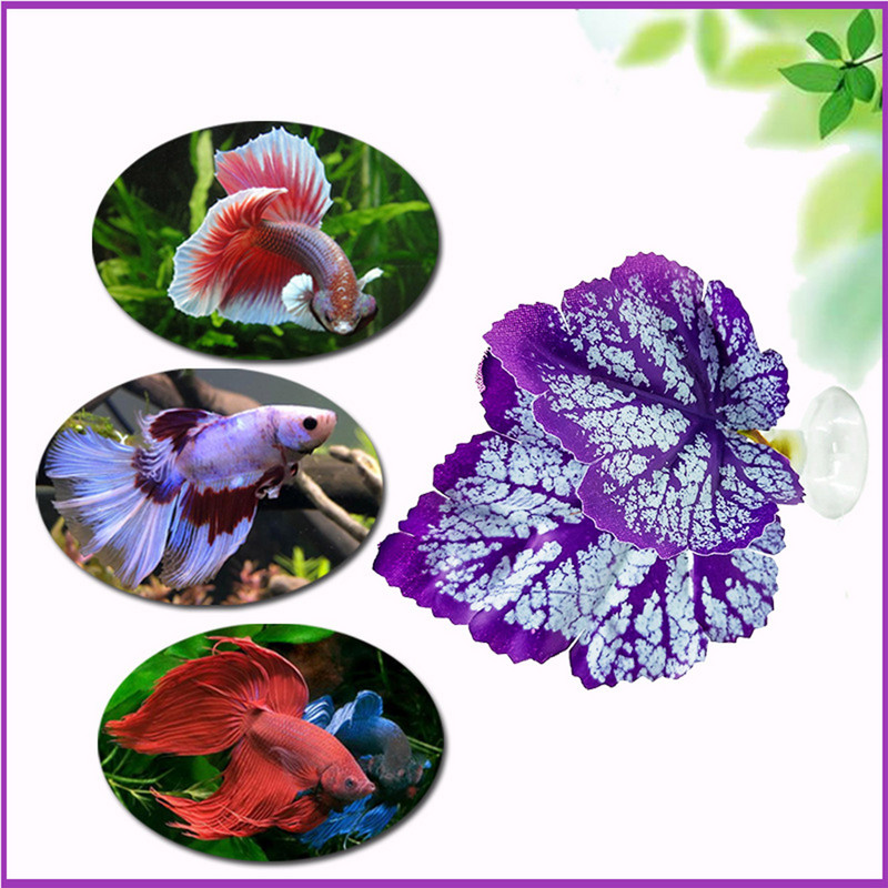 Betta Fish Leaf Pad Φυτά ενυδρείου Betta Fish Leaf Pad αιώρα προσομοίωσης βιότοπων για Betta Ελαφρύ και ρεαλιστικό ξεκούραση