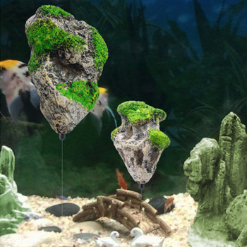Плаваща скала, висяща фалшив декор от изкуствен камък Аквариум Декорация на аквариум Плаваща пемза Орнамент Продукти за домашни любимци