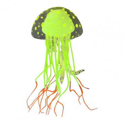 Υπέροχη διακόσμηση ενυδρείου που κινείται από ρεύματα νερού καθαρές και ημιδιαφανείς λαμπερές τεχνητές μέδουσες για δεξαμενή ψαριών