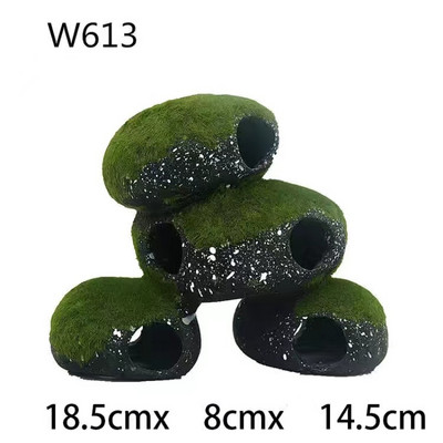 Žuvies ir krevečių veisimo marmuras Keraminės uolos ciklidų akmenų pastogės urvas tvenkinio tvenkinio ornamentas Akvariumo kraštovaizdžio dekoravimas