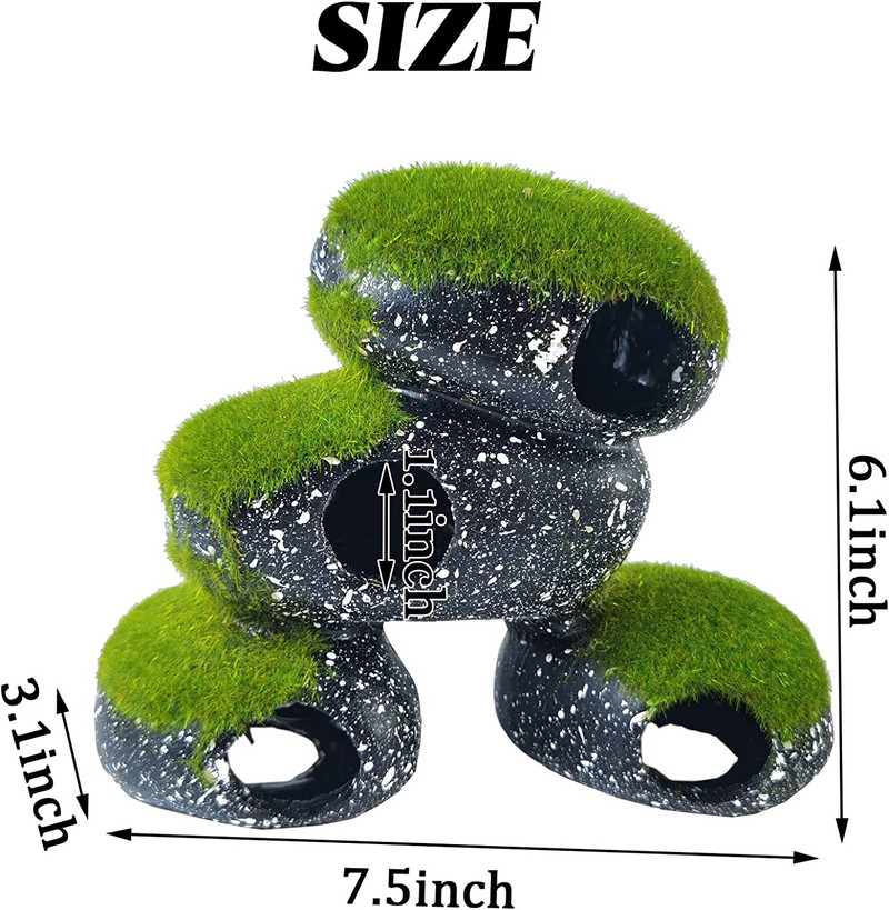 Žuvies ir krevečių veisimo marmuras Keraminės uolos ciklidų akmenų pastogės urvas tvenkinio tvenkinio ornamentas Akvariumo kraštovaizdžio dekoravimas