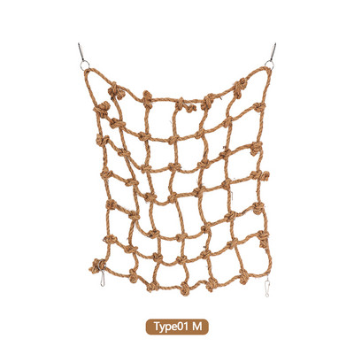 Paukščių žaislai Paukščių laipiojimo tinklas Kanapės Virvė Papūga Kabantis Virvė Tinklas Sūpynės Žaisti Virvės Kopėčios Kramtomasis Žaislas Žaidimas Gimnastikos Žaislai