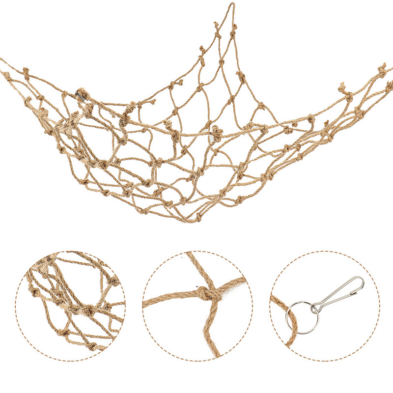 Paukščių žaislai Paukščių laipiojimo tinklas Kanapės Virvė Papūga Kabantis Virvė Tinklas Sūpynės Žaisti Virvės Kopėčios Kramtomasis Žaislas Žaidimas Gimnastikos Žaislai