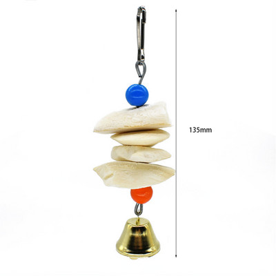 Paukščių žaislai Spalvingi bambuko pynimo mediniai sūpynės papūgos žaislai Laipiojimo ir kandžiojimo paukščių narveliuose priedai