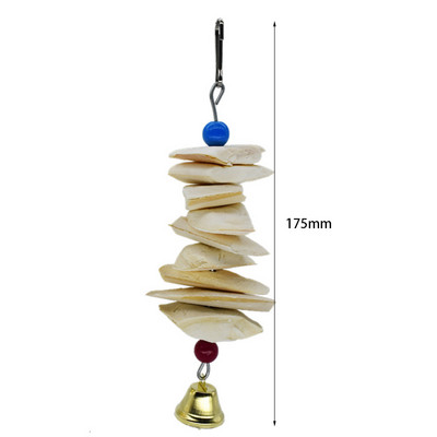 Paukščių žaislai Spalvingi bambuko pynimo mediniai sūpynės papūgos žaislai Laipiojimo ir kandžiojimo paukščių narveliuose priedai