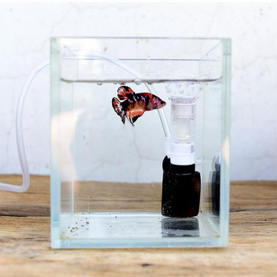 Akváriumi tisztító Ultra-csendes mini akvárium szűrő Akváriumi tartozékok Merülő biokémiai szűrő kisméretű akváriumhoz