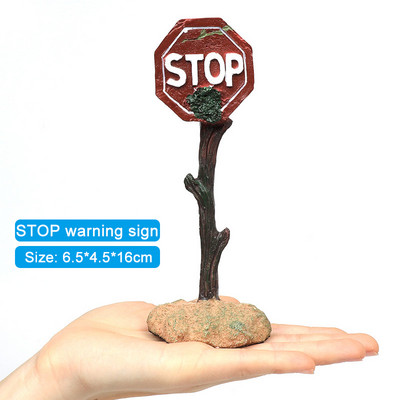 Διακόσμηση ενυδρείου Τεχνητή προειδοποιητική πινακίδα κρανίου καρχαρία Διακοσμητικά στολίδια εξωραϊσμού φόντου για αξεσουάρ ενυδρείου