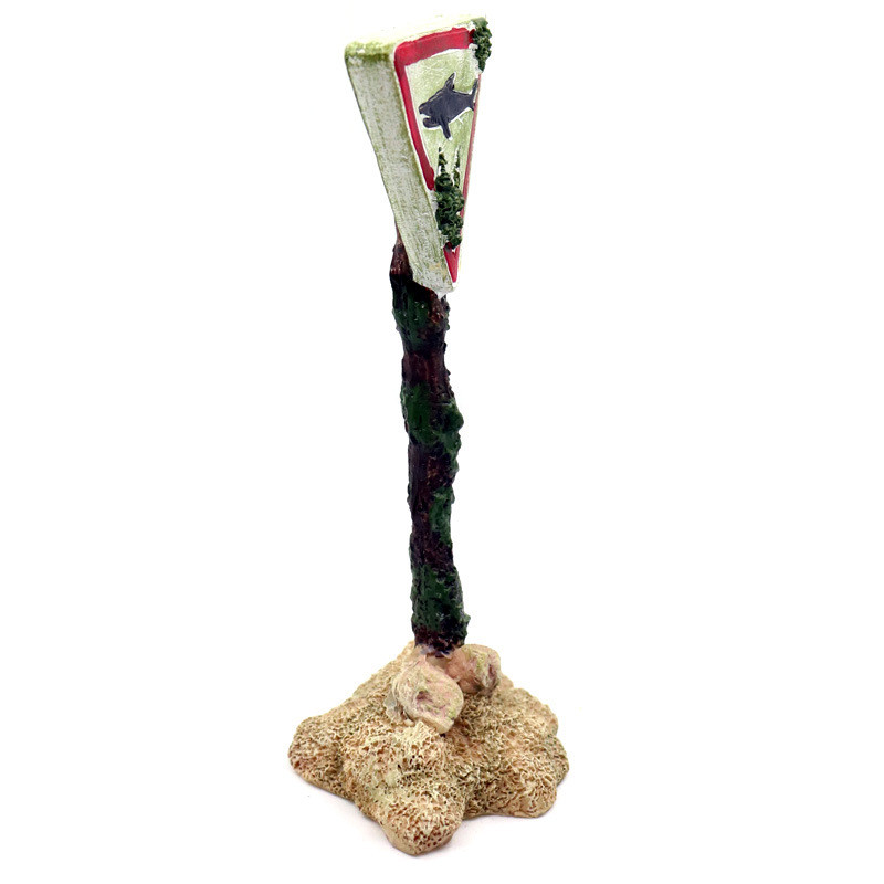 Διακόσμηση ενυδρείου Τεχνητή προειδοποιητική πινακίδα κρανίου καρχαρία Διακοσμητικά στολίδια εξωραϊσμού φόντου για αξεσουάρ ενυδρείου