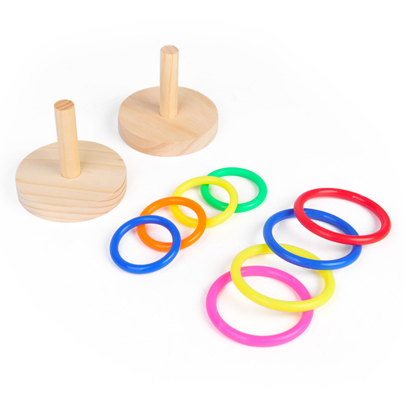 Jucărie cu inel de păsări papagal de 3 cm, din lemn masiv, consumabile educaționale pentru păsări, antrenament de inteligență, jucării interactive pentru papagal, accesorii pentru păsări