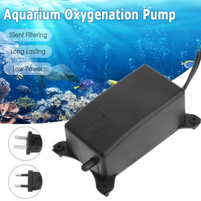 Akvaariumi õhupump sukelveepump akvaariumi purskkaev õhu kalatiigi paak minikompressor ühe kahe väljundiga