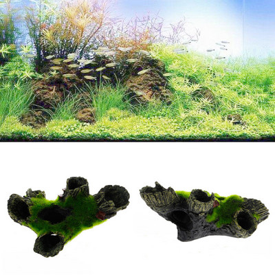 Akvaarium Mountain View Moss Tree House Resin Cave Akvaariumi kaunistus