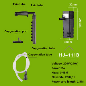 SUNSUN μίνι νανο κτίριο εσωτερικό φίλτρο υποβρύχια αντλία οξυγόνου ψάρια χελώνα δεξαμενή φυτού νερού ενυδρείου