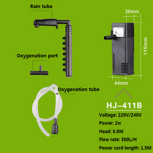 SUNSUN μίνι νανο κτίριο εσωτερικό φίλτρο υποβρύχια αντλία οξυγόνου ψάρια χελώνα δεξαμενή φυτού νερού ενυδρείου