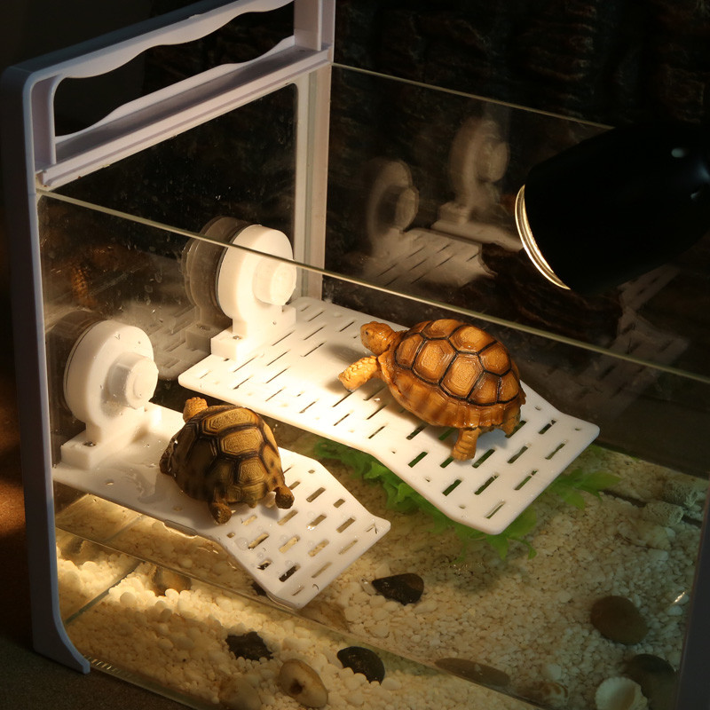 Broasca țestoasă din plastic Platformă de pescuit Trapă Terasă Pe șenile Insulă plutitoare Broasca țestoasă Urcare Raft Raft Ornamente pentru rezervor de acvariu