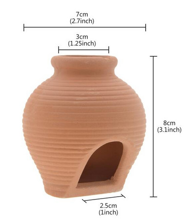 Borcan din ceramică pentru acvariu Decorarea rezervorului de pești Pești Peșteră Piatră de reproducere Stânci acquario Conuri de creveți Accesorii pentru acvarii