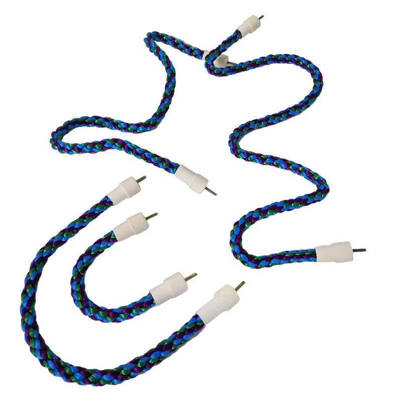 Ευέλικτο Παιχνίδι για Πουλιά Κρεμαστό Πλεκτό Πλεκτό Σχοινί για Μάσημα Πουλί Καμπυλωτό Πουλί Πέρκα Κλουβί Παιχνίδι παπαγάλοι Budgies Parakeets Παιχνίδι εκπαίδευσης