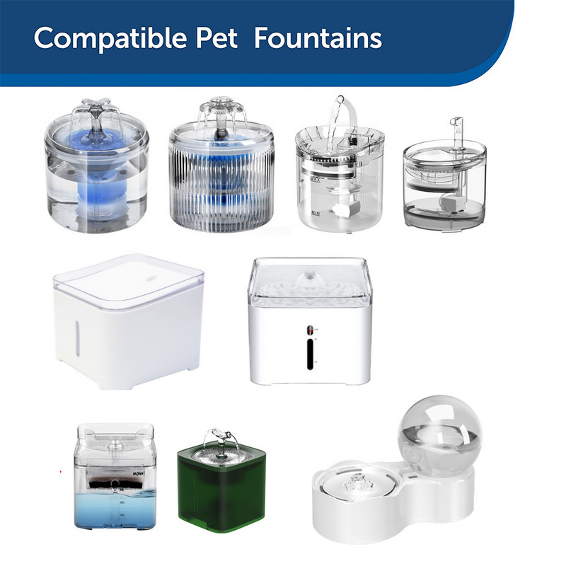Vodena pumpa LED svjetlo za mačke fontana pse dozator za kućne ljubimce potopljeni akvarij plavo svjetlo auto hranilica zamjena pribor