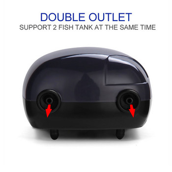 Ultra Silent Fish Tank Air Pump Single&Double Outit 3W/5W Aquarium Air Pump Συμπιεστής Οξυγόνο 220~240V Αεραντλία
