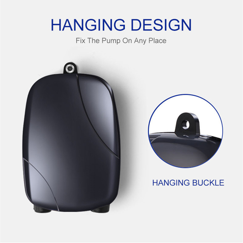 Izuzetno tiha zračna pumpa za akvarij s jednim i dvostrukim izlazom 3W/5W Zračna pumpa za akvarij Kompresor Zračna pumpa za kisik 220~240V