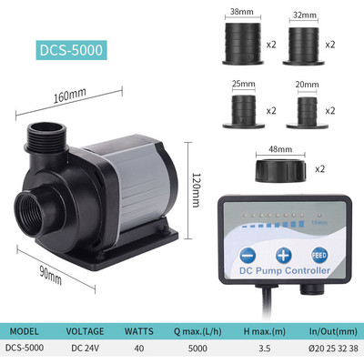 JEBAO DCS 2000-12000l/h Eco DC Pump Διανομή νερού & κατασκευή κυμάτων. JEBAO ιχθυοδοχείο inverter υποβρύχια αντλία νερού αντλία ECO DC