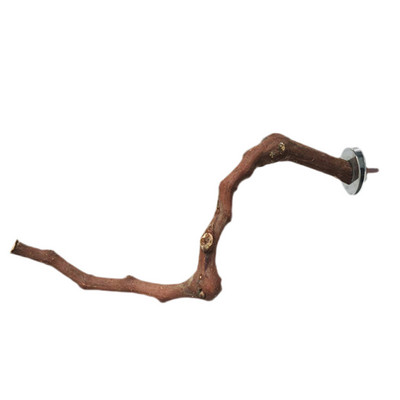 Pet Parrot Bird Standing Stick Grape Wood Pole Bird Cockatiel Parakeet Perches Bite Claw Grinding Toy Bird Cage Accessories