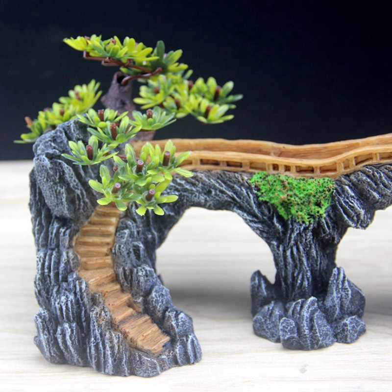 Αξεσουάρ ενυδρείου δεξαμενής ψαριών Κοσμήματα Ρητίνης Rockery Διακοσμητικό Σπίτι Ενυδρείο Εξωραϊσμός Διακόσμηση Δεξαμενής Ψαριών Προμήθειες για κατοικίδια χειροτεχνίας