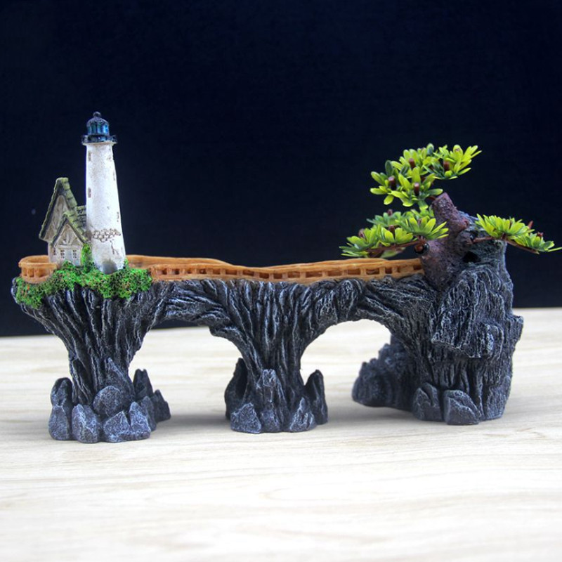 Αξεσουάρ ενυδρείου δεξαμενής ψαριών Κοσμήματα Ρητίνης Rockery Διακοσμητικό Σπίτι Ενυδρείο Εξωραϊσμός Διακόσμηση Δεξαμενής Ψαριών Προμήθειες για κατοικίδια χειροτεχνίας