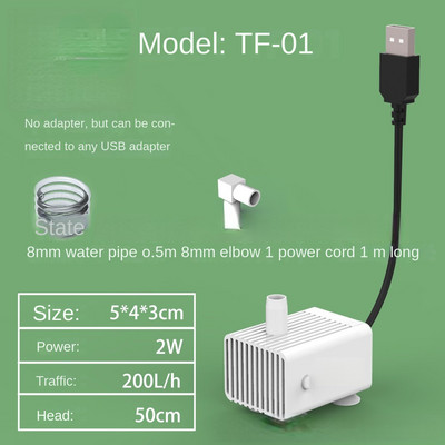 AISITIN USB sukelveepump akvaariumi purskkaev õhu kalatiigi paak 1tk