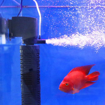 3 в 1 Аквариум Кислороден филтър Потопяем аквариум Безшумна аерационна помпа Качествен филтър за аквариум Потопяем пречиствател на вода