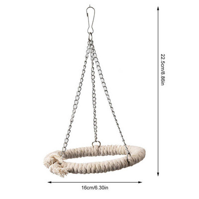 Jucărie de mestecat cu papagal pentru păsări Jucării din lemn cușcă suspendată pentru papagali.