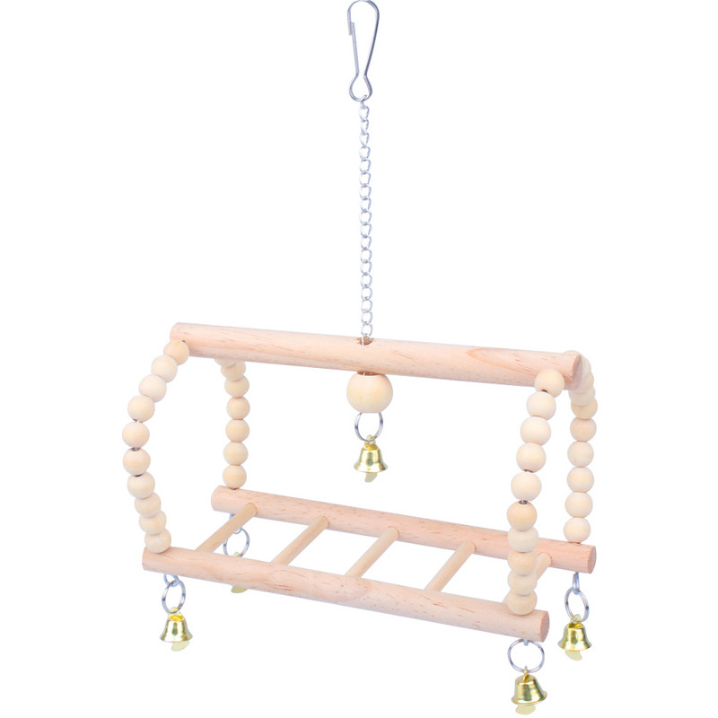 7 τμχ Σετ παιχνιδιών Bird Parrot Παιχνίδια με κουδούνια για μικρά πουλιά Cockatiel Budgie Parakeets Parrotlets Cockatoo Lovebird