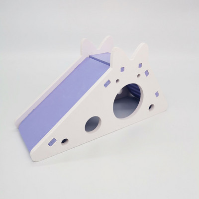 Tobogan za ptice Igračka za skrovište Kuća za hrčka Pribor za kavez za papige Zamorac Drveni tobogan za pećinu sa stepenicama Igračka za male kućne ljubimce